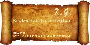 Kratochvilla Grizelda névjegykártya